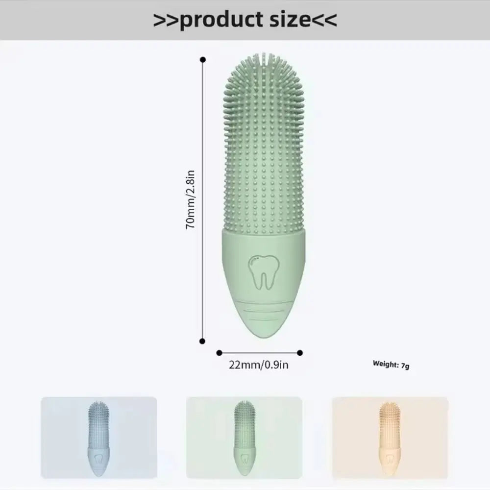 360 Degree Silicone Finger Toothbrush For Dogs And Cats