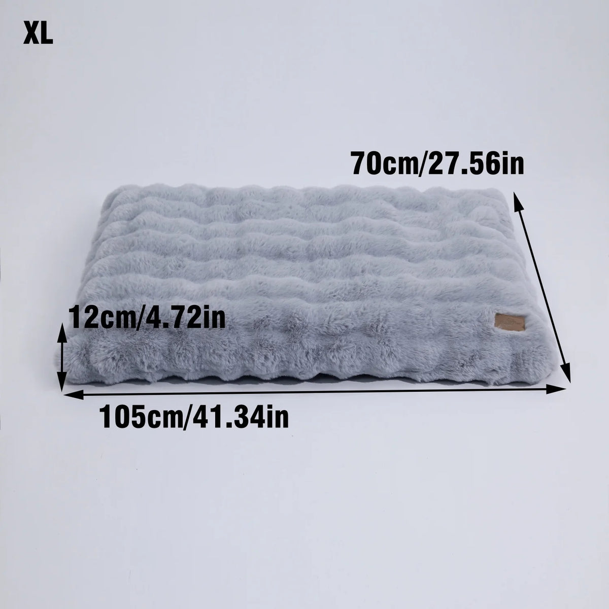 Bingopaw Ultra Plush Dog Bed With Removable Thick Foam Cushion