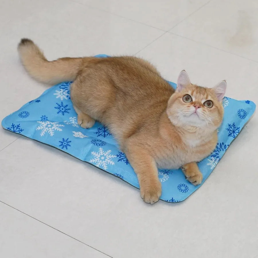Foldable Gel Cooling Mat For Pets With Ice Crystal Powder