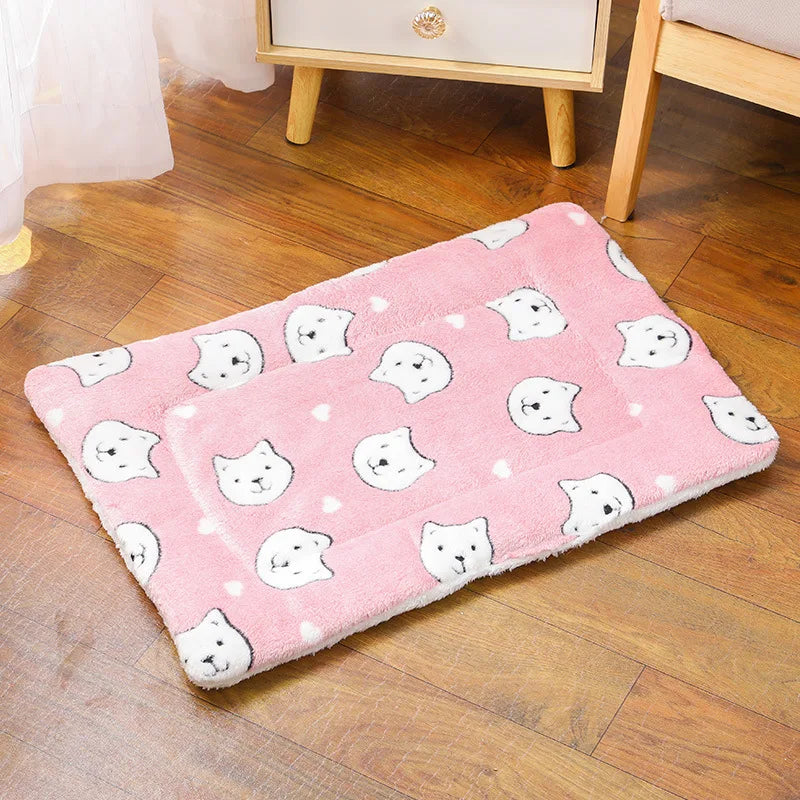 Thickened Flannel Pet Sleeping Cushion For Cats And Dogs
