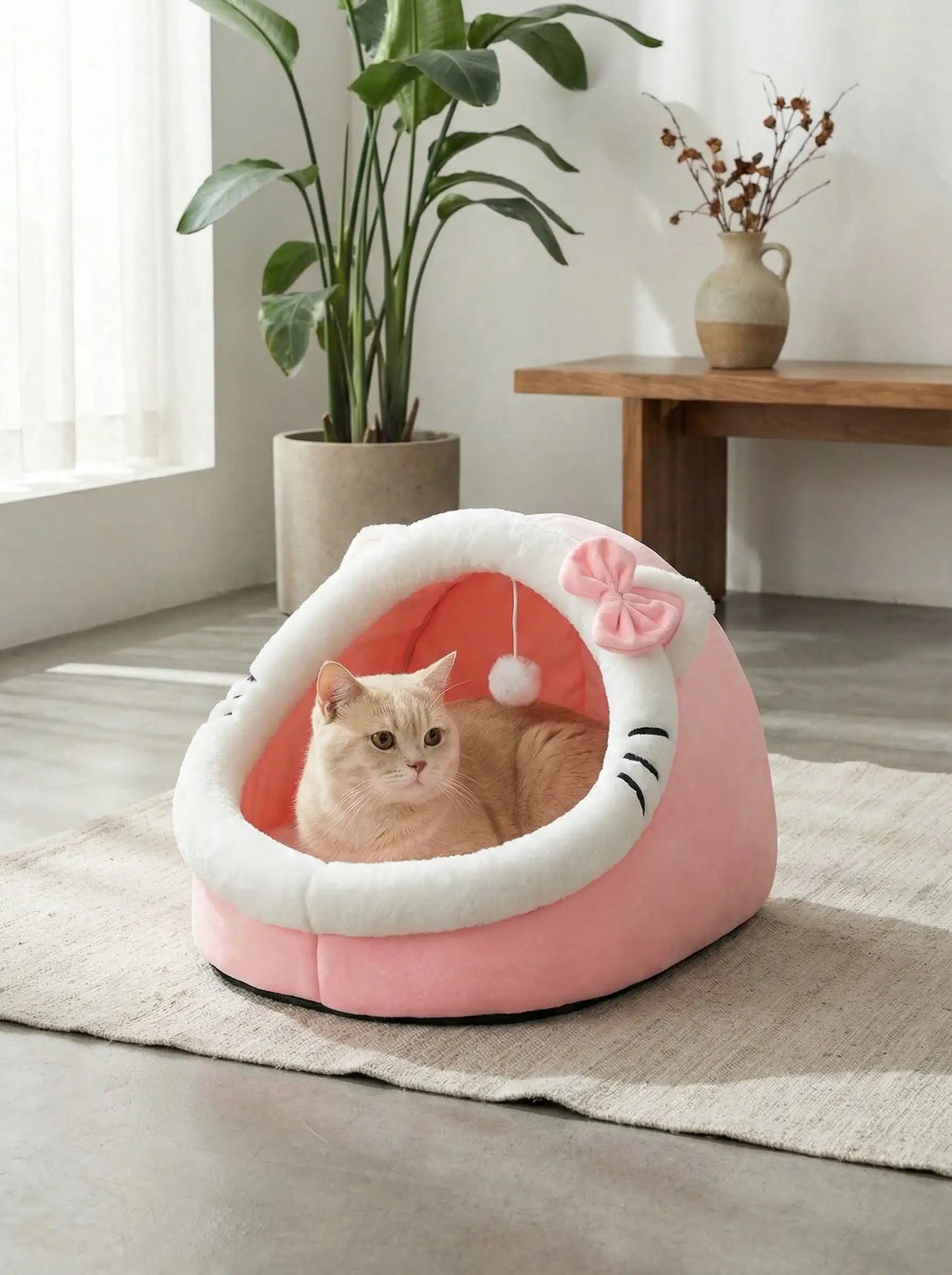 XMSJ Cat Cave Bed Cozy Warm Hideaway for Small Pets