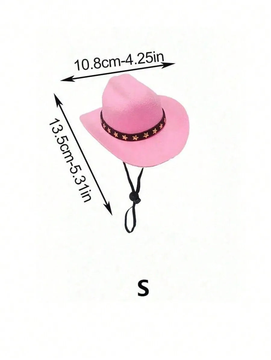 Pet Cowboy Hat For Cats And Dogs Western Sun Headwear