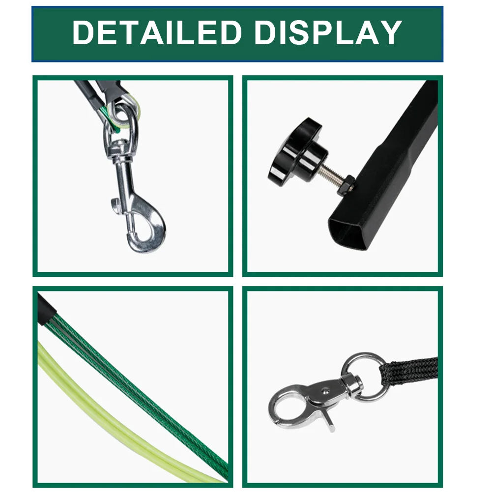 Pet Foldable Grooming Bracket With Restraint Rope Desk Table Hanger