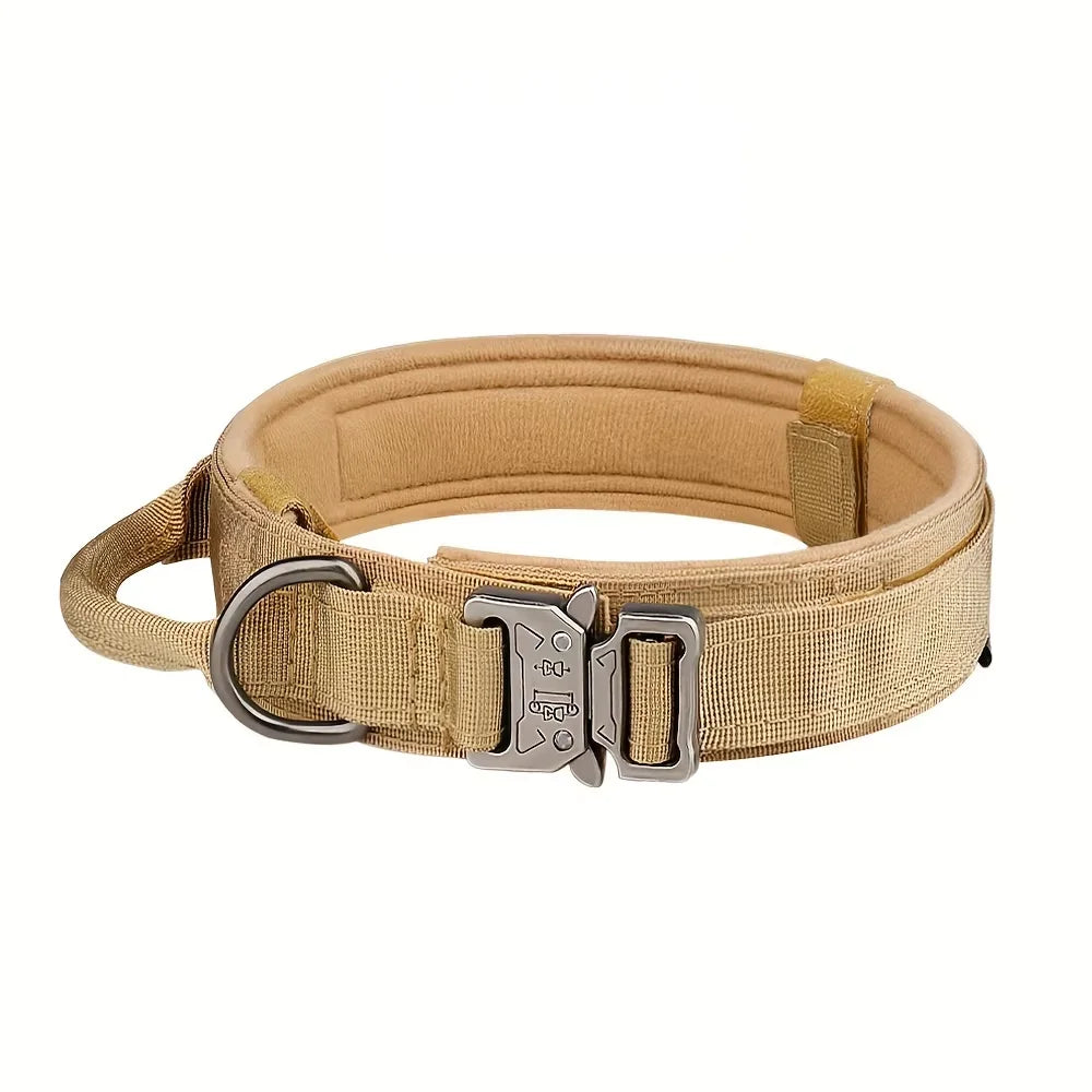 Adjustable Tactical Dog Collar And Leash Set With Control Handle