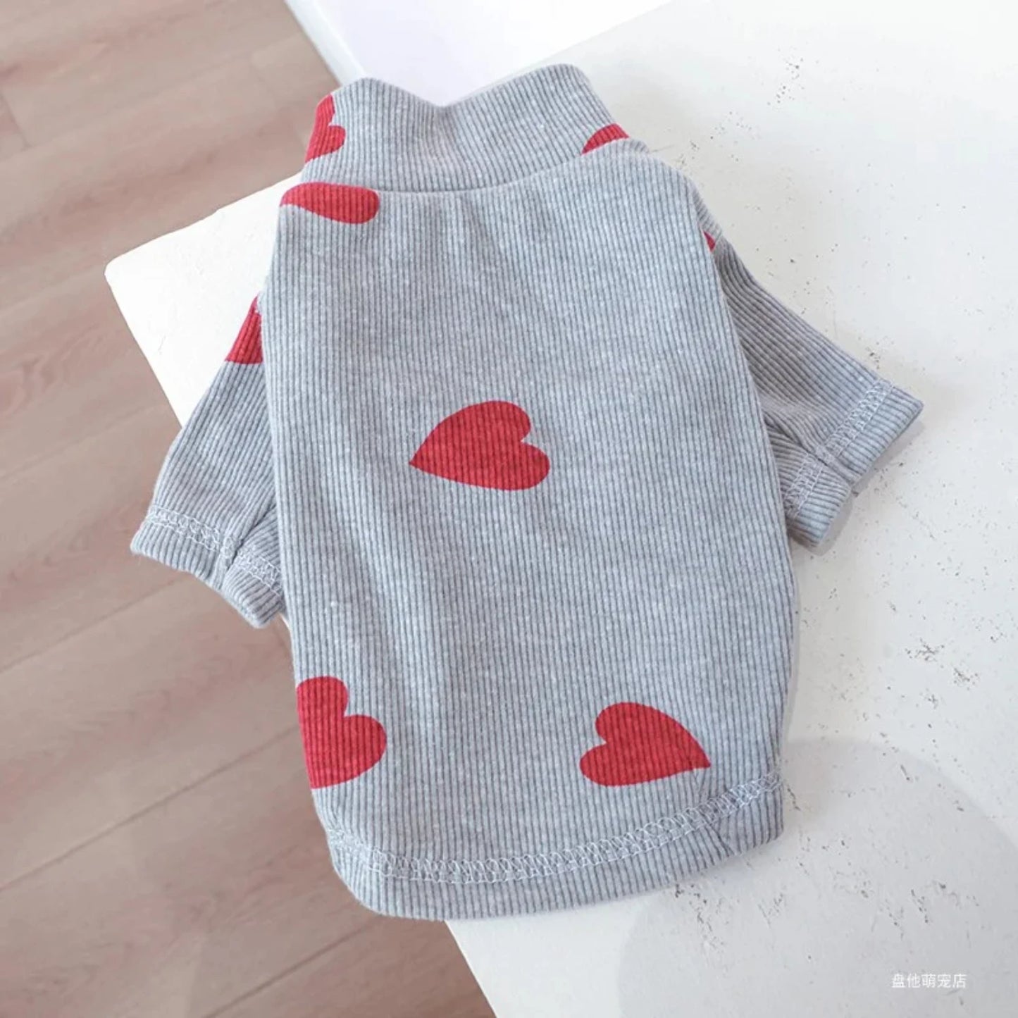 Valentine Love Print Pet Bottom Shirt For Dogs And Cats