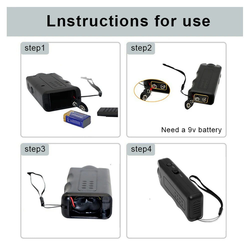 VAKIND Ultrasonic Bark Deterrent Handheld With LED Light