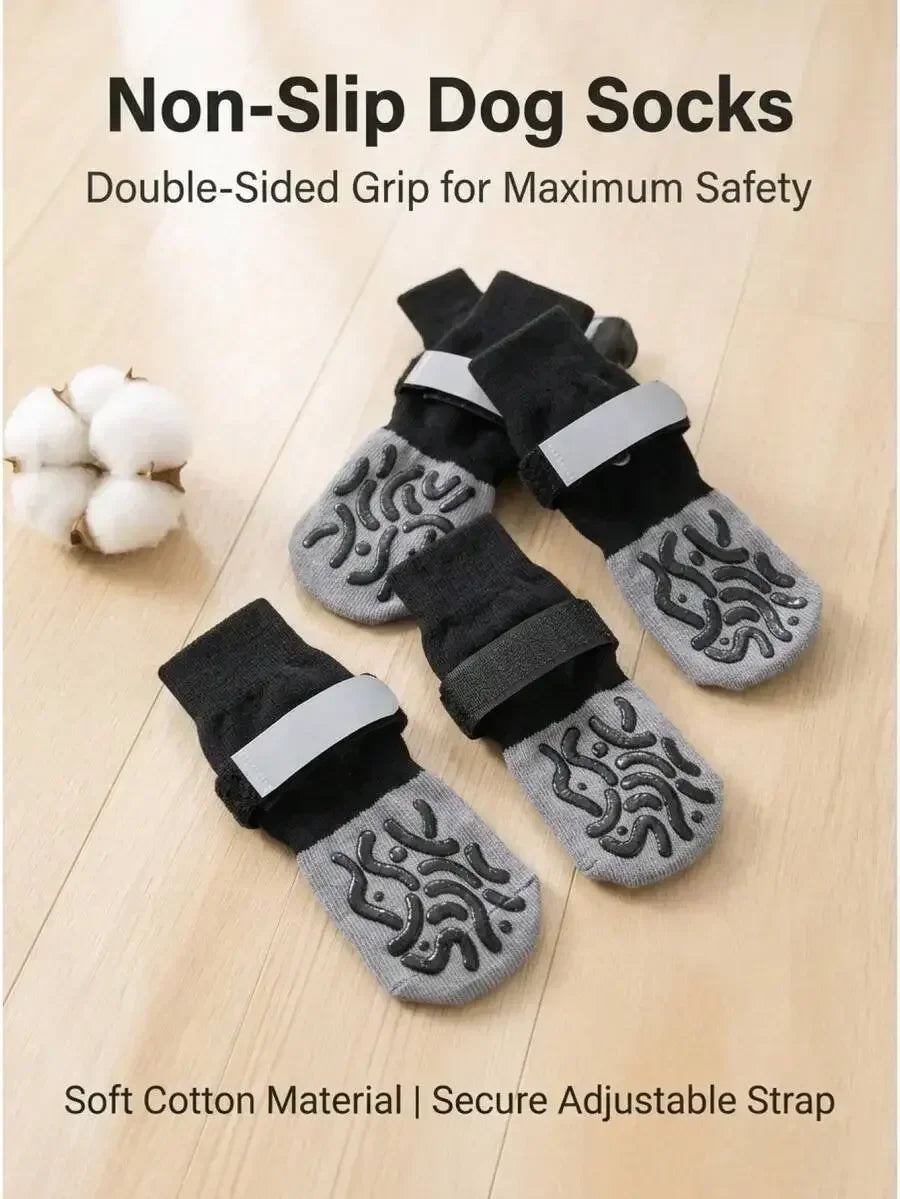 Non-Slip Dog Socks for Medium to Large Dogs Leg Protectors