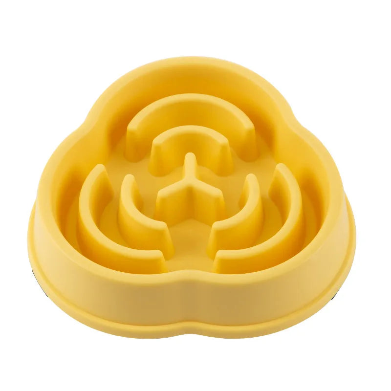 Slow Feeder Dog Bowl With Non Slip Base Maze Design