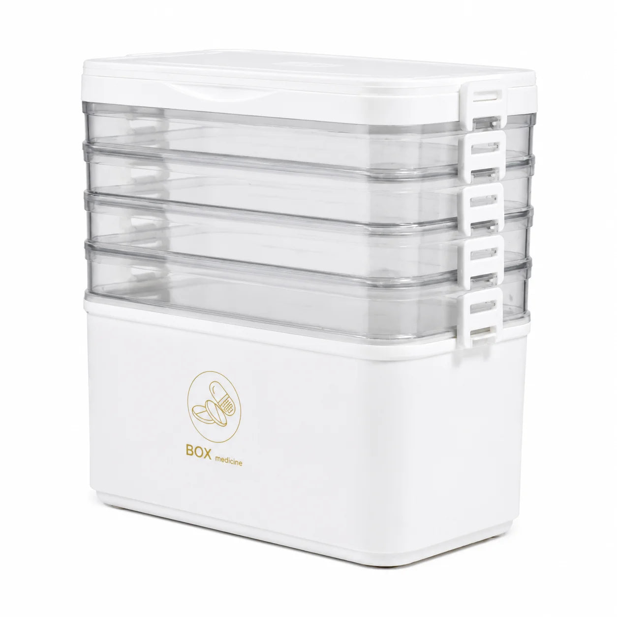 YX Large-Capacity First Aid Storage Box With Transparent Lid