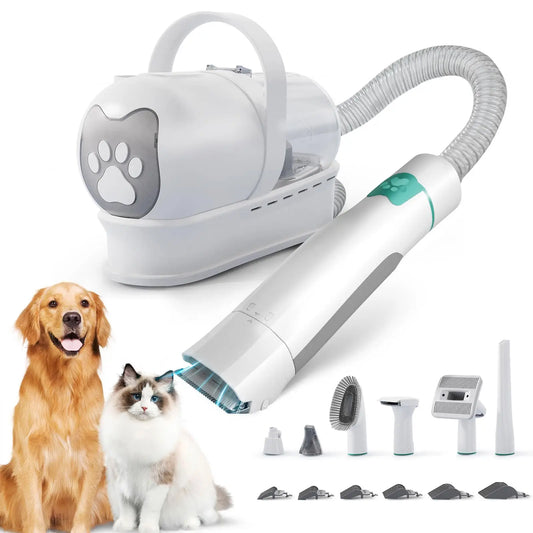 Dog Grooming Vacuum Kit 7 In 1 For Shedding Tools