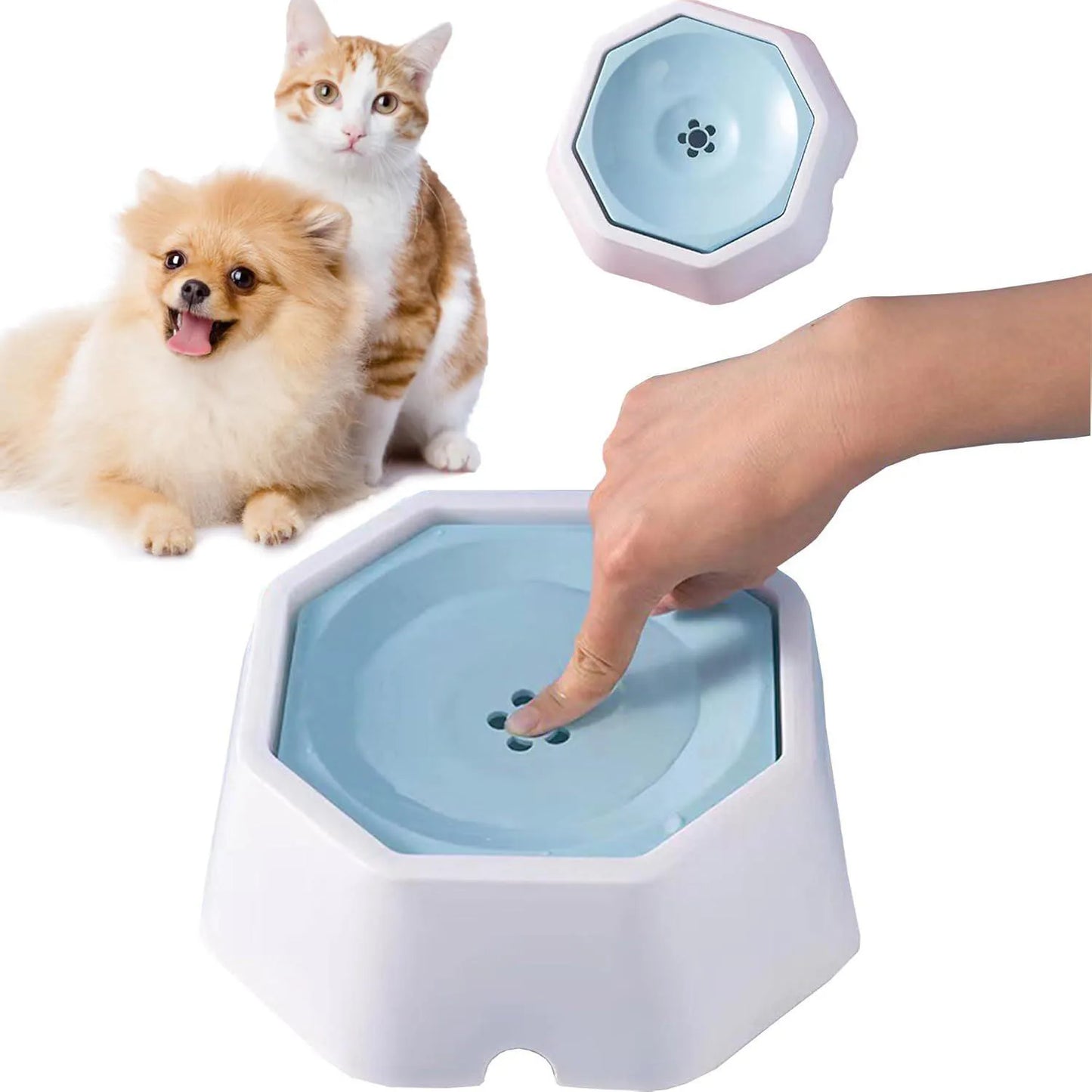 Floating Pet Water Bowl For Car Travel Splash Free