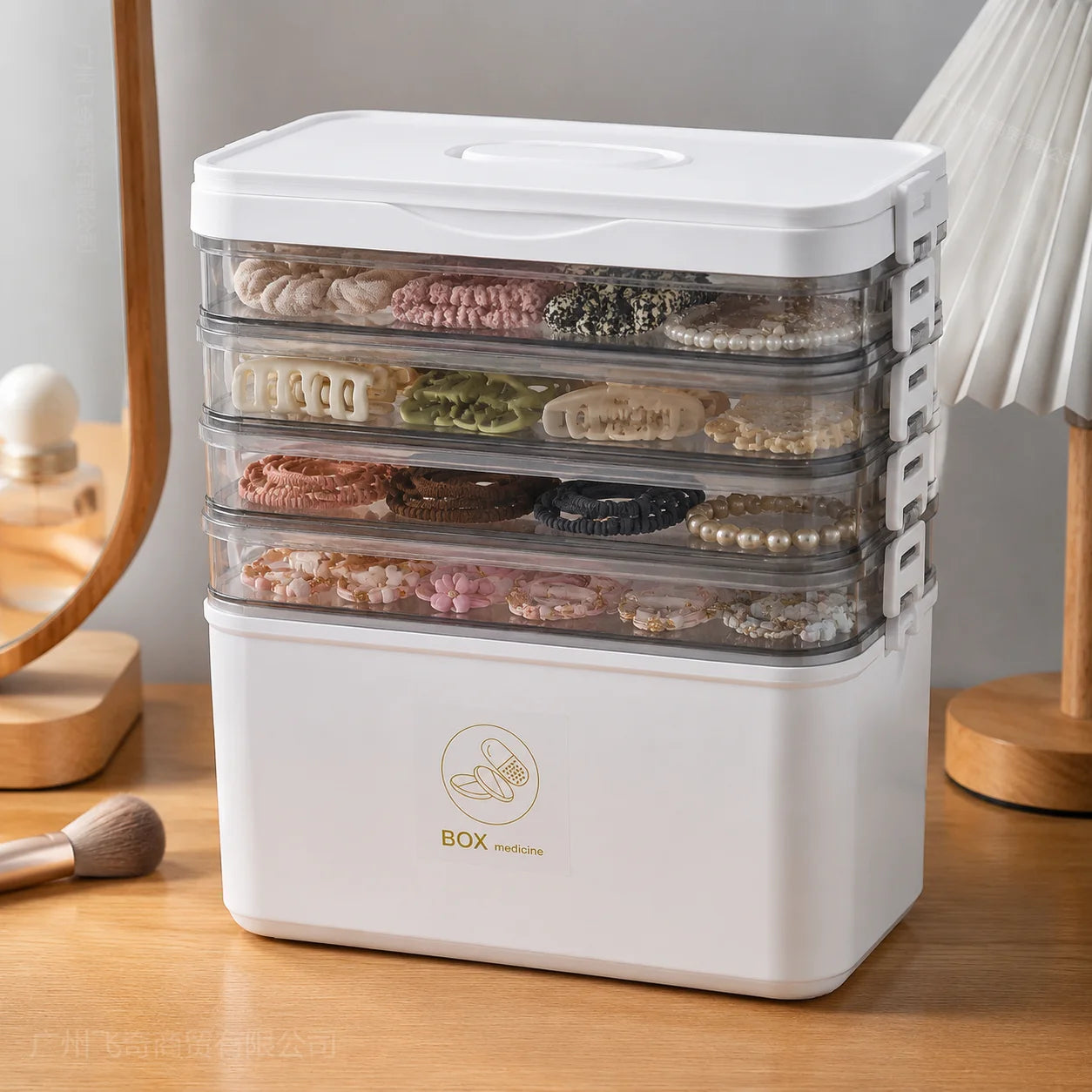 YX Large-Capacity First Aid Storage Box With Transparent Lid