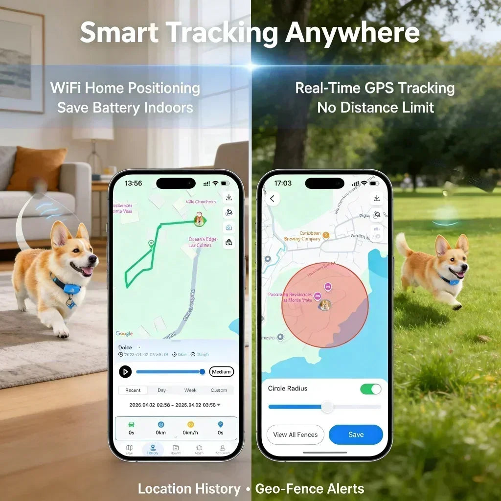 WANWAYTECH GPS Pet Tracker 4G For Dogs And Cats Pro