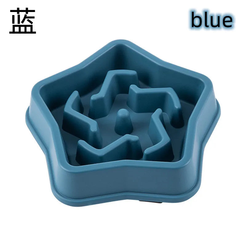 Slow Feeder Dog Bowl With Non Slip Base Maze Design