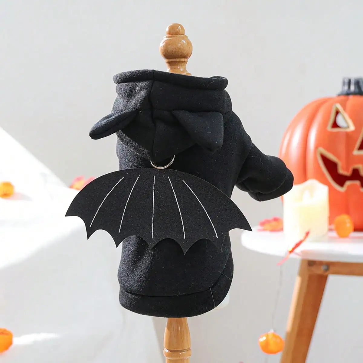 3D Bat Wings Dog Halloween Costume Hoodie For Pet Parties