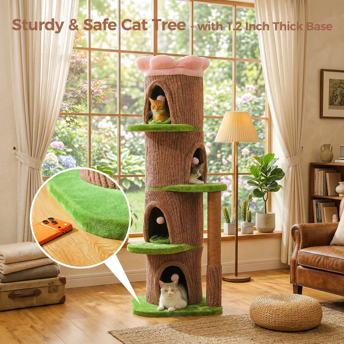 P Cat Tree Tower With Condos Scratching Posts And Bed