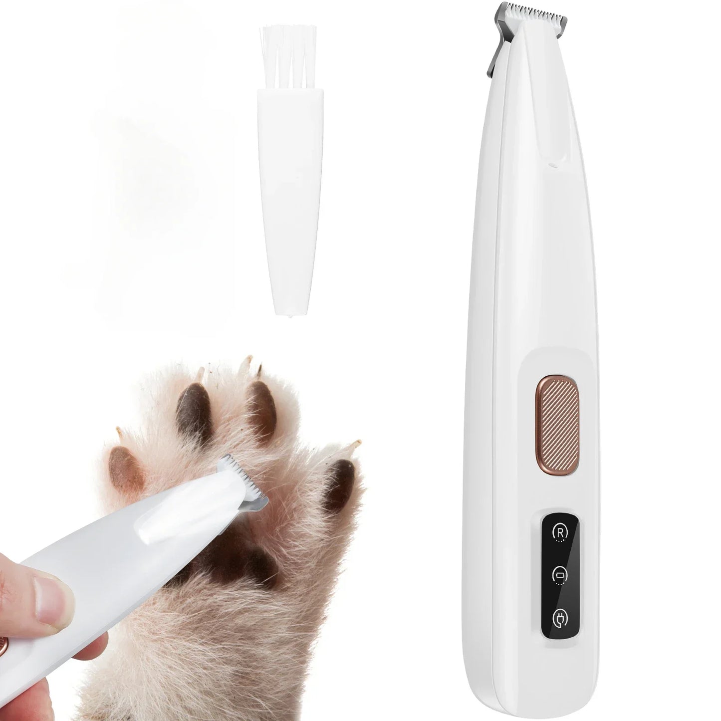 Waterproof Led Dog Paw Trimmer With Display For Pet Grooming