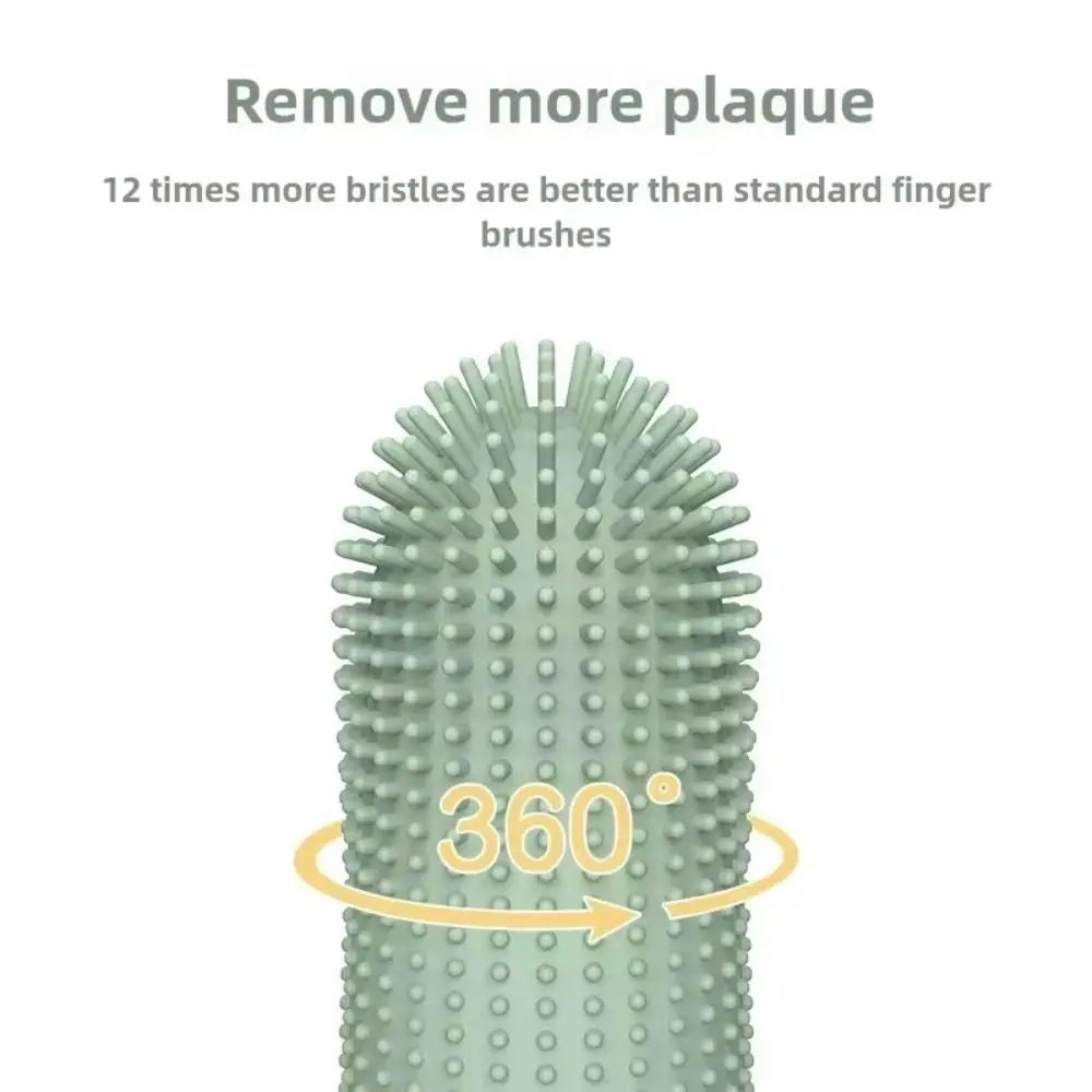 360 Degree Silicone Finger Toothbrush For Dogs And Cats