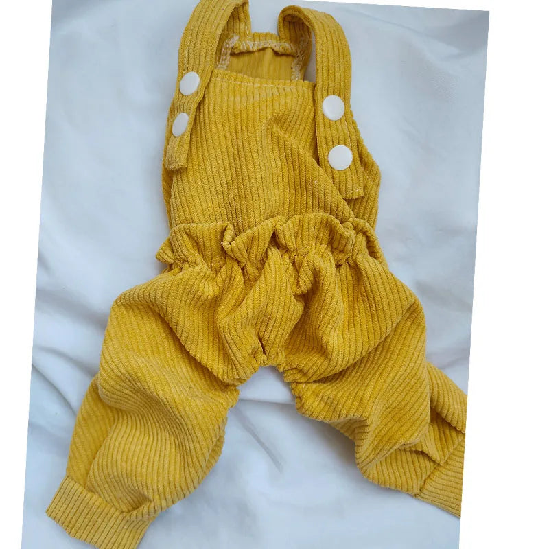Dog Jumpsuit Overalls With Straps Soft Polyester For Pets