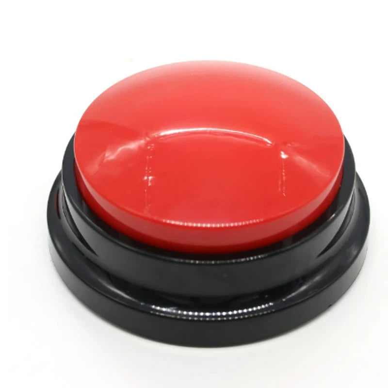 Recordable Dog Toy Talking Button Squeaker Pet Toy