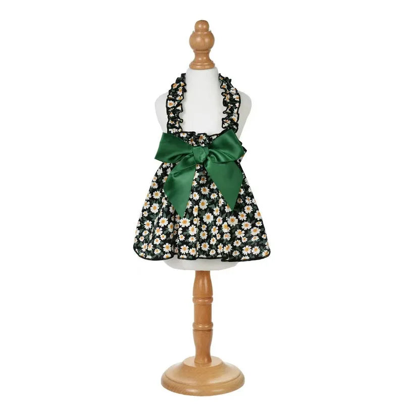 Fashion Cat And Dog Dress Sleeveless Floral Style For Pets