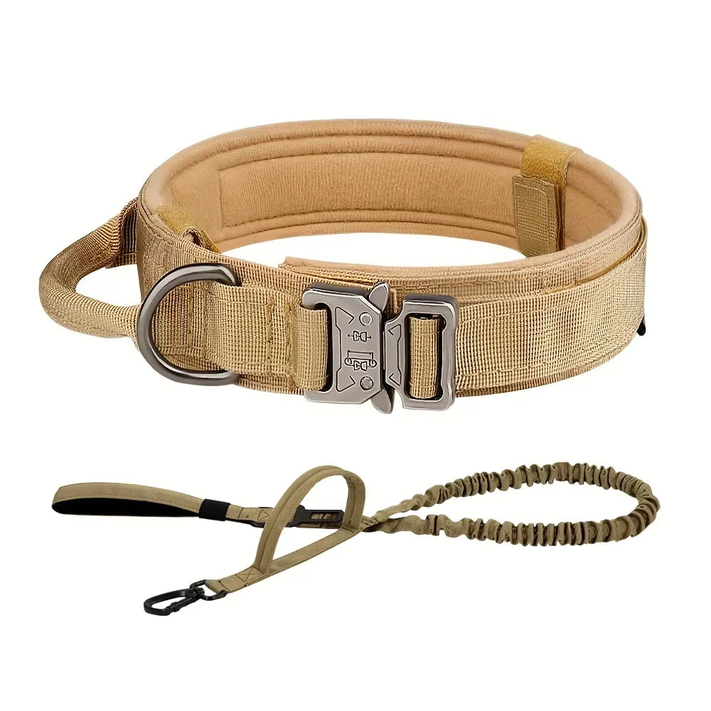 Adjustable Dog Training Collar And Leash Set With Control Handle