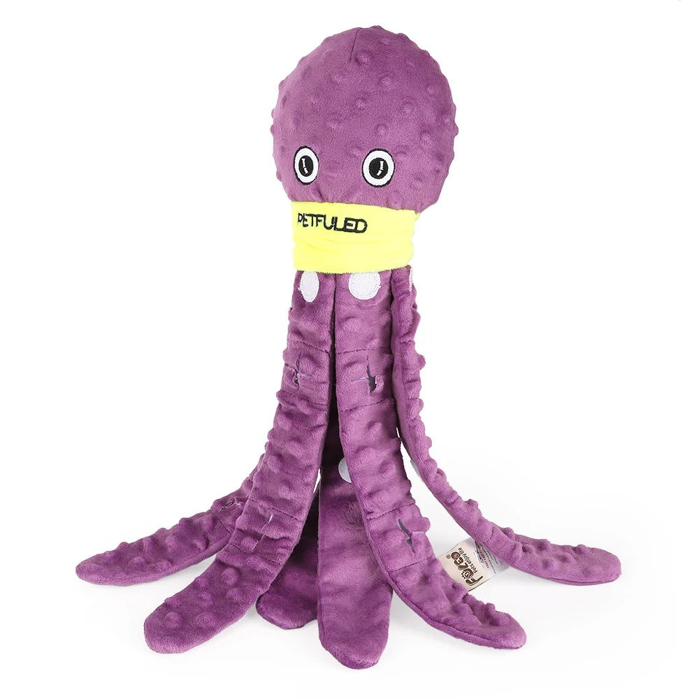 Valentines Day Dog Snuffle Toy Plush Octopus Puzzle Chew Toy