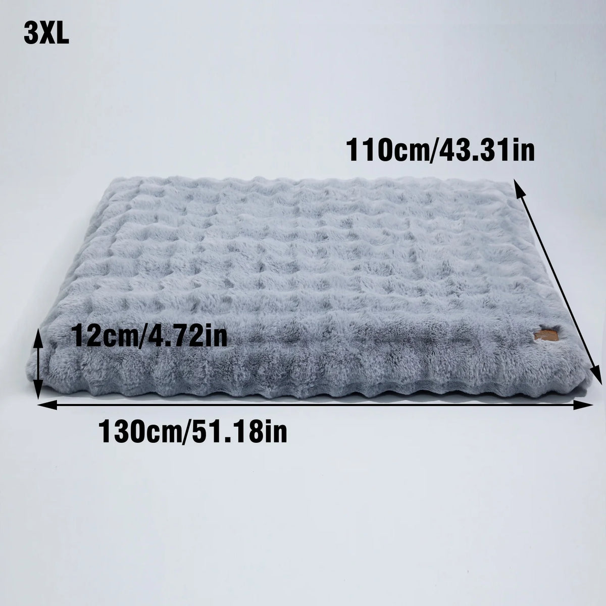 Bingopaw Ultra Plush Dog Bed With Removable Thick Foam Cushion