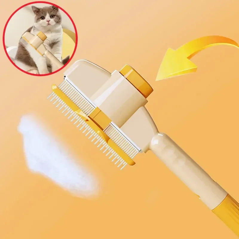 Dog Comb Pet Hair Remover Self Cleaning Massage Grooming Brush