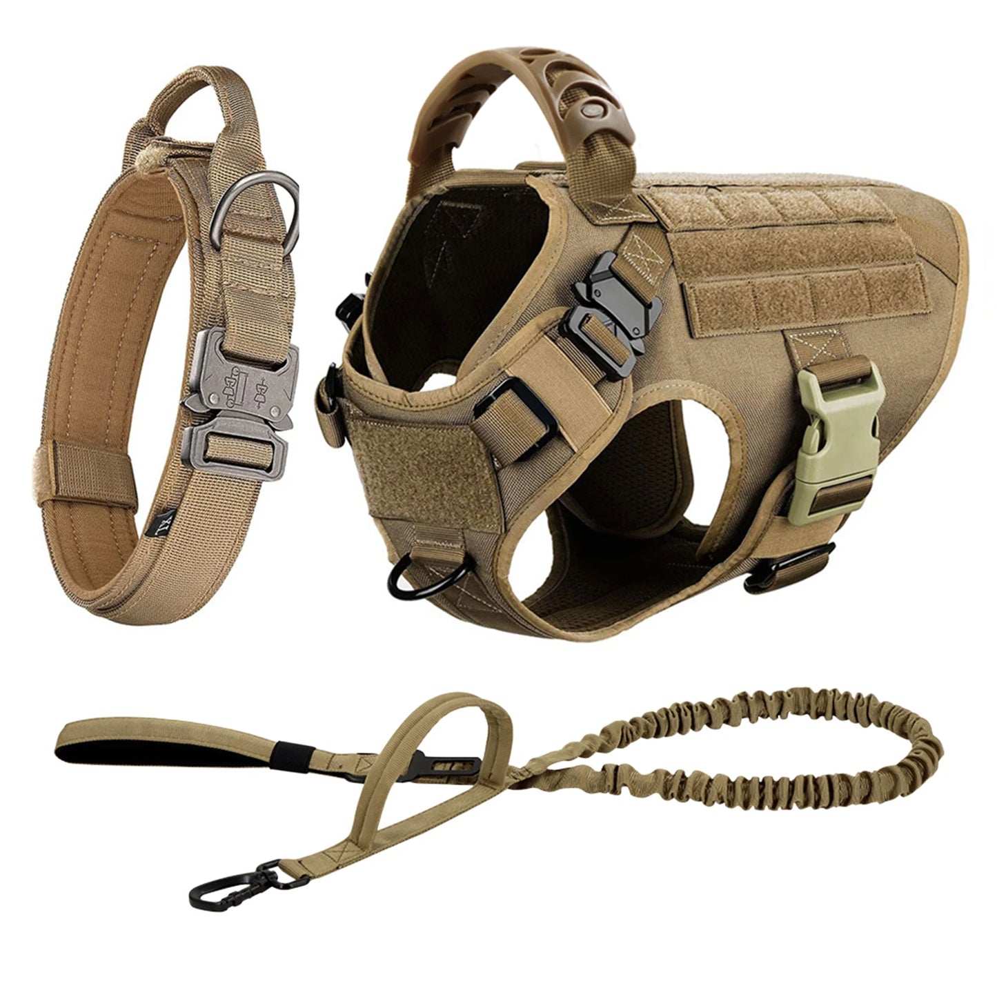 Dog Harness And Leash Set With Training Vest For Walks