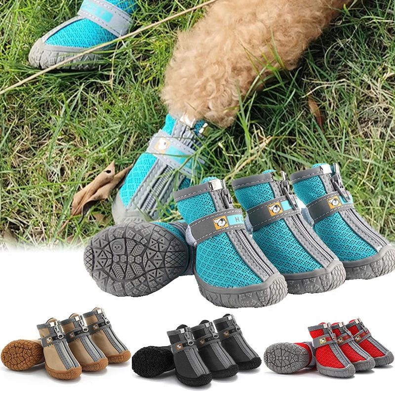 Hobbaggo Non Slip Breathable Dog Shoes With Plush Paw Protection