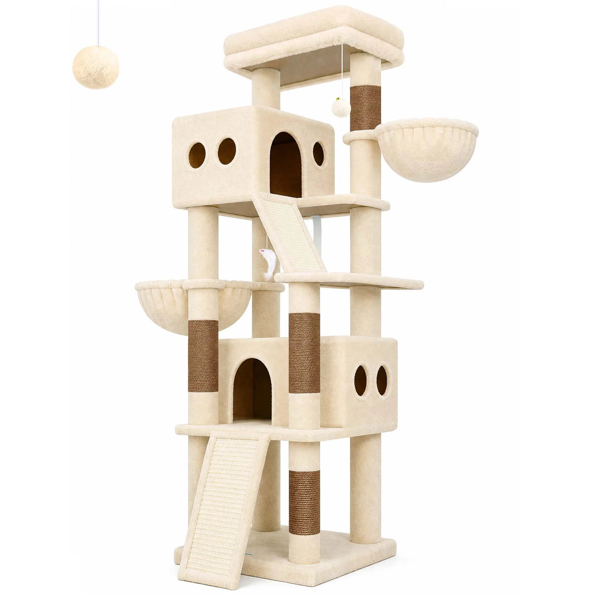 Globlazer Multi-Level Cat Tree Tower With Condos And Hammocks