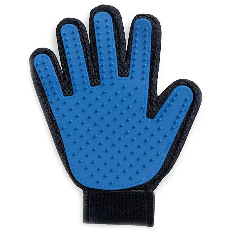 Silicone Pet Grooming Gloves For Cats And Dogs Hair Removal