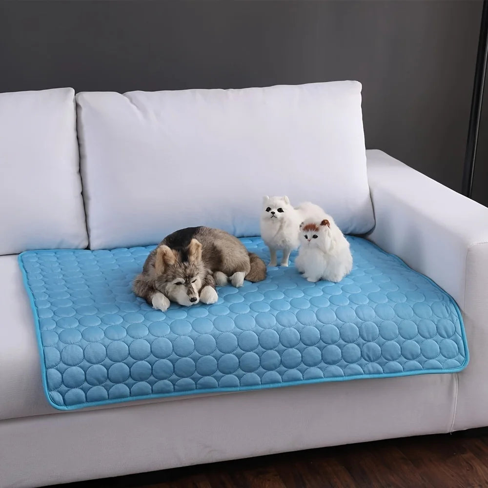 Dog Cooling Mat For Pets Self Cooling Ice Pad Plus