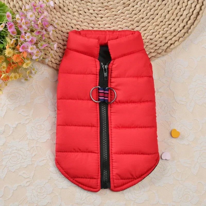 Winter Warm Dog Coat Windproof Padded Jacket For Small Dogs