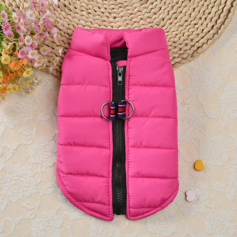 Winter Warm Dog Coat Windproof Padded Jacket For Small Dogs