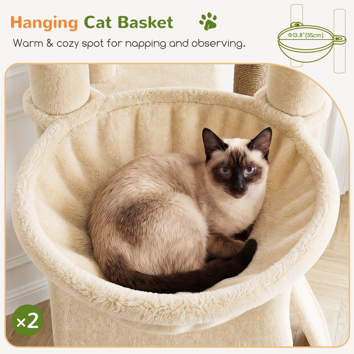 Globlazer Multi-Level Cat Tree Tower With Condos And Hammocks