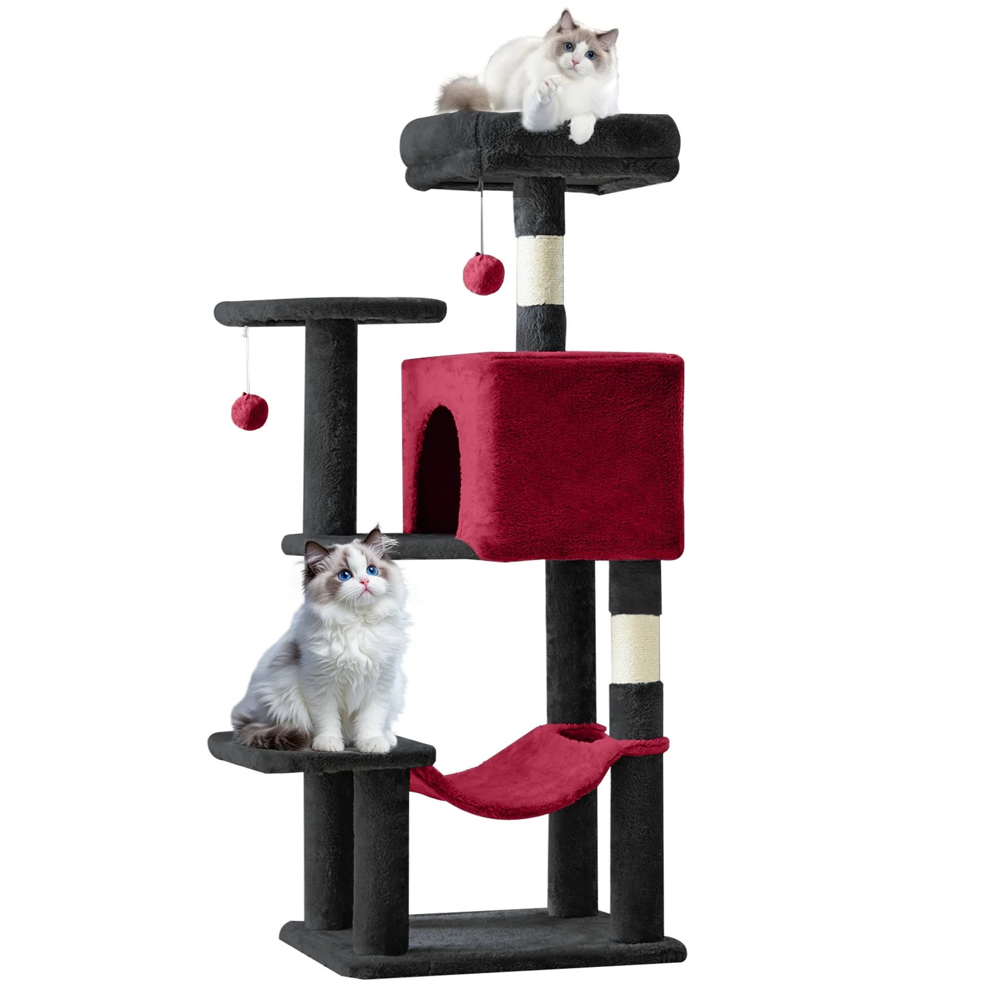 MCQ Cat Tree Tower With Natural Sisal Scratching Posts