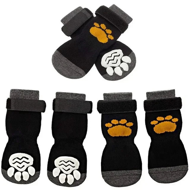 Dog Anti Slip Socks With Paw Pattern For Indoor Protection
