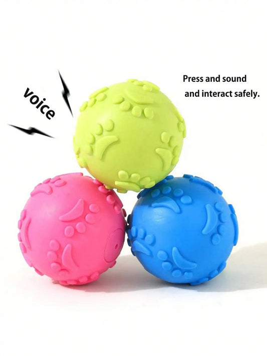 Natural Latex Squeaky Paw Shaped Dog Chew Toy For Puppies