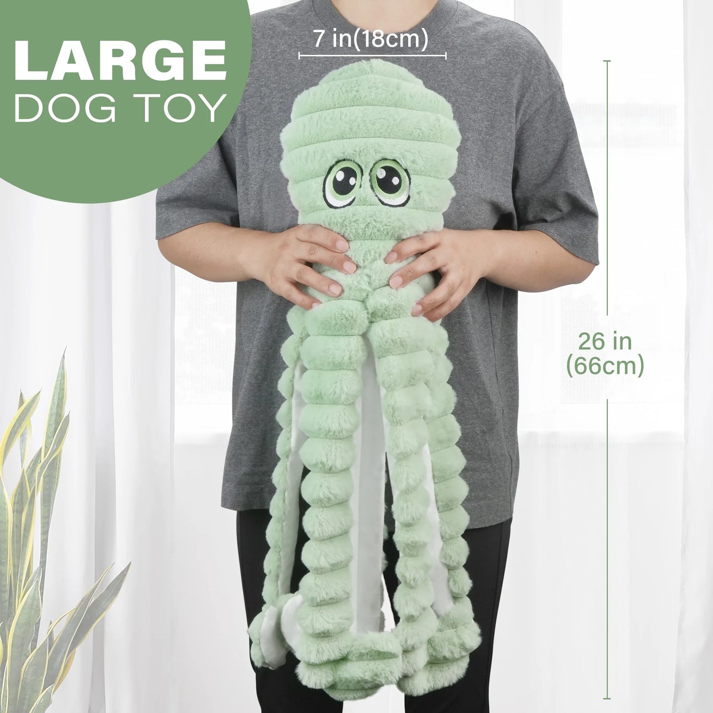 Squeaky Plush Dog Toy Grinding Teeth Chewing Toy Interactive