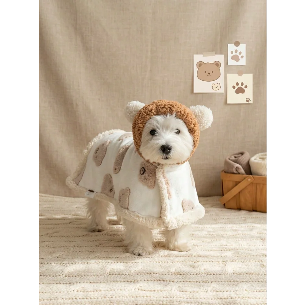 XMSJ Korean Style Pet Cloak Pajamas For Cats And Dogs