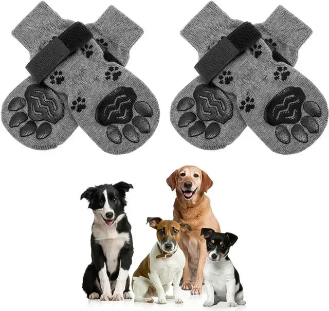 Dog Anti Slip Socks With Paw Pattern For Indoor Protection