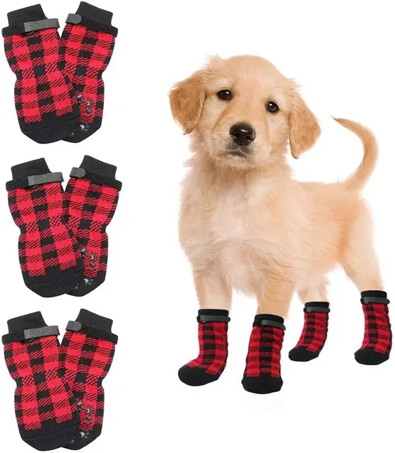 Dog Anti Slip Socks With Paw Pattern For Indoor Protection