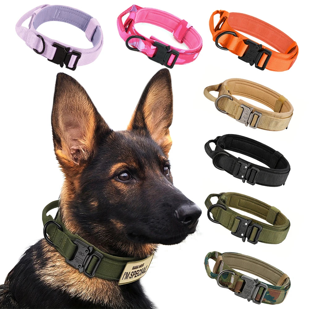 Adjustable Dog Training Collar And Leash Set With Control Handle