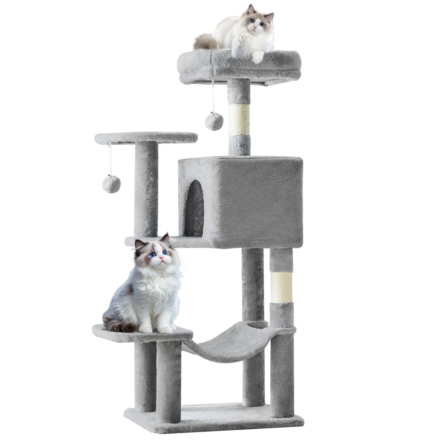MCQ Cat Tree Tower With Natural Sisal Scratching Posts