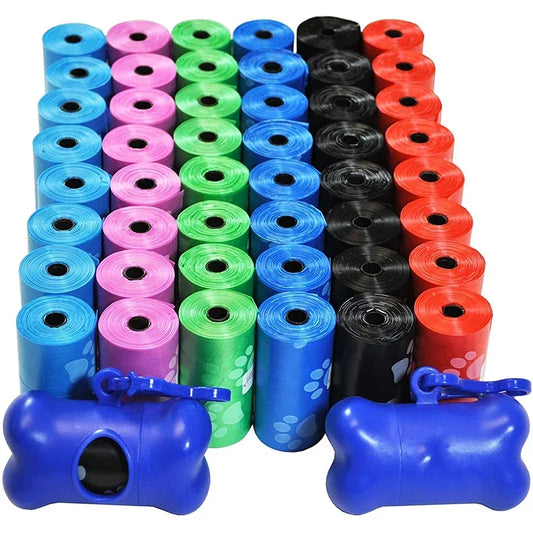 Thick Textured Dog Poop Bag Refill Roll For Outdoor Cleanup