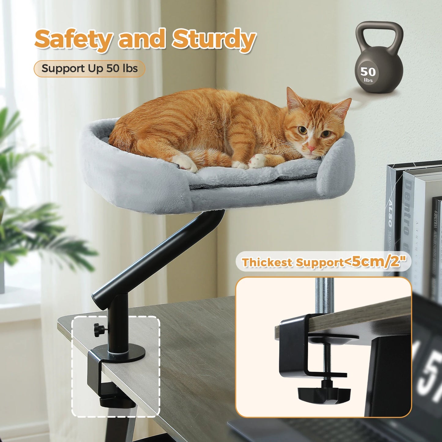 PAWZ Road Cat Desk Bed 360 Rotatable Stand For Cats
