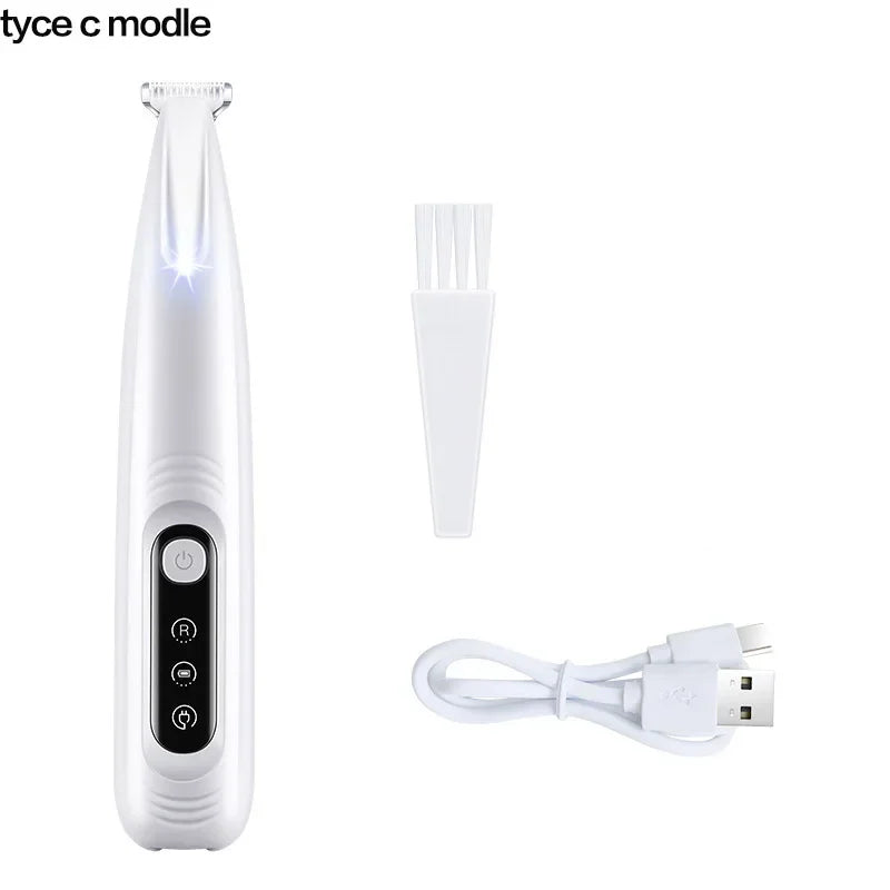 Waterproof Led Dog Paw Trimmer With Display For Pet Grooming