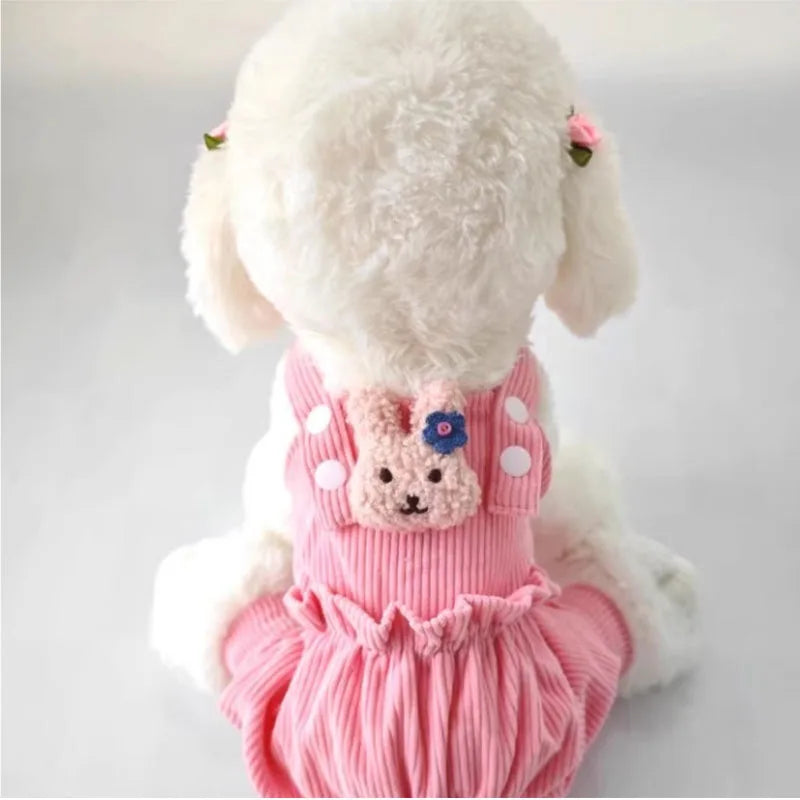 Cute Dog Jumpsuit With Straps Overalls For Pet Clothing